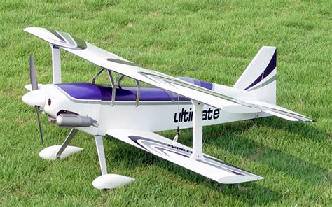 Ultimate .46 42'' Nitro Gas RC BiPlane Airplane ARF Purple - General Hobby