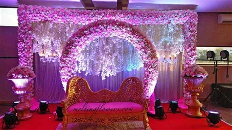 wedding stage decoration with flowers - Msar Blogs Frame Store