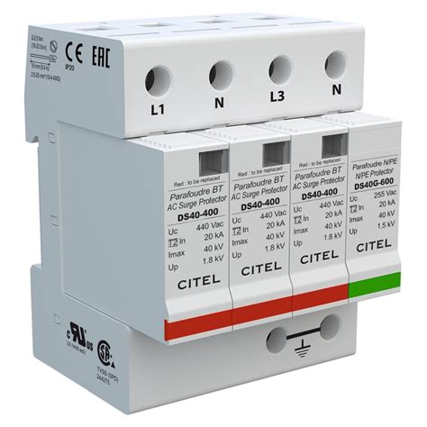 DS44-400/G Type 2+3 AC surge protector - 3-phase+N