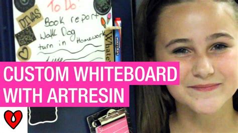 How to Make a Custom Dry-Erase Board! Dyou know that ArtResin can be used as a dry-erase … | Dry ...