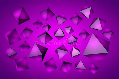 Octahedrons. Platonic Body of Equilateral Triangles. 3d Illustration Stock Illustration ...