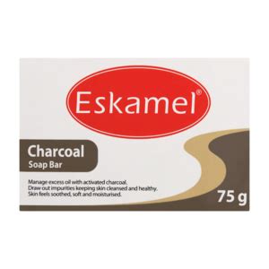 Eskamel Charcoal Facial Soap Bar 75g | Face Wash & Scrub | Skincare ...