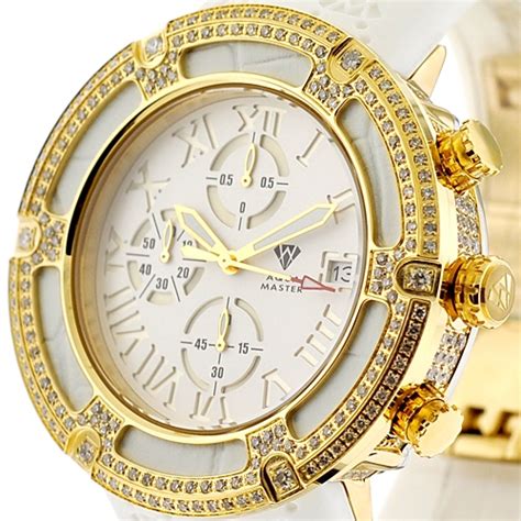 Mens Gold Watches With Diamonds