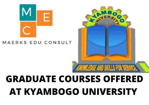 GRADUATE, MASTERS COURSES OFFERED AT KYAMBOGO UNIVERSITY - MEC