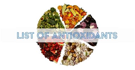 List of Antioxidants