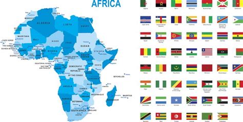 Alfabetische lijst van alle Afrikaanse landen met hoofdletters