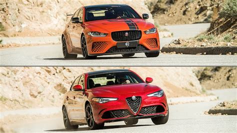 2019 Alfa Romeo Giulia Quadrifoglio vs 2019 Jaguar XE SV Project 8