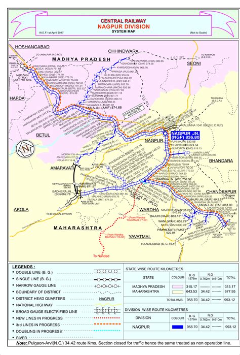 Nagpur Railway Map