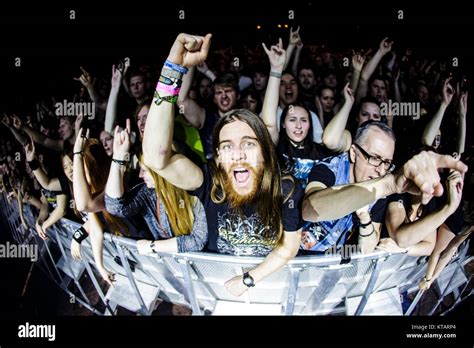 Concert goers attend a live concert with the the Finnish symphonic ...