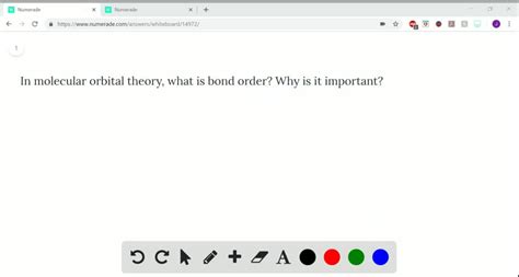 SOLVED:In molecular orbital theory, what is bond order? Why is it ...