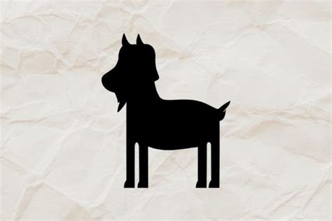 Goat Silhouette Vector Clipart SVG Graphic by AWRSMdesign · Creative ...