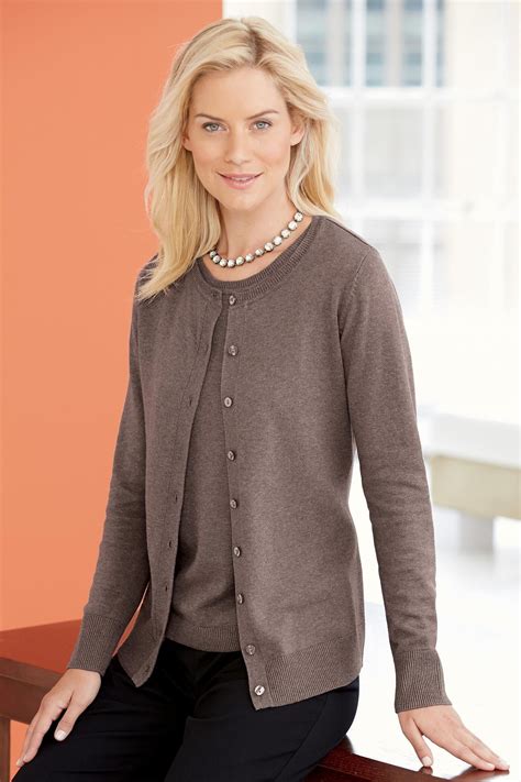 Cardigan Sweater Twin Set: Classic Women’s Clothing from #ChadwicksofBoston $49.… | Autumn ...