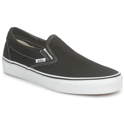 Slips on Vans CLASSIC SLIP-ON Noir - Livraison Gratuite avec Spartoo.com ! - Chaussures 63,99