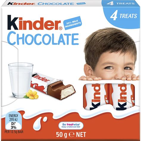 Kinder Chocolate 4 Piece Pack 50g | BIG W