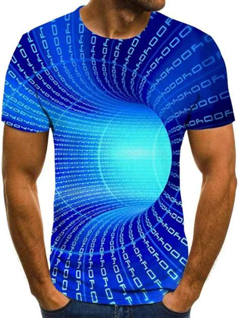 Three-Dimensional Vortex T-Shirts Men S Summer 3D Print Casual 3D T Shirt Tops Tee Xxs-6Xl ...