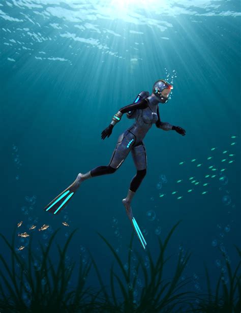 Deep Sea 6 Dive Suit for Genesis 8 Male(s) and Female(s) | Daz 3D