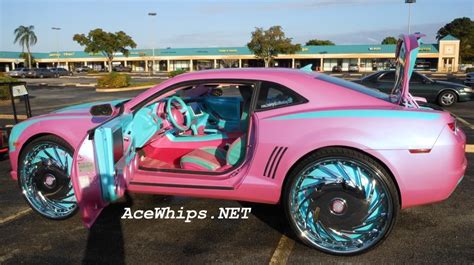 Ace-1: Big Boi's Outrageous Pink 2010 Chevy Camaro on 30" DUB DA U Floaters