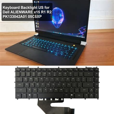 For Dell Alienware x15 R2 / R1 US Version Backlight Laptop Keyboard ...