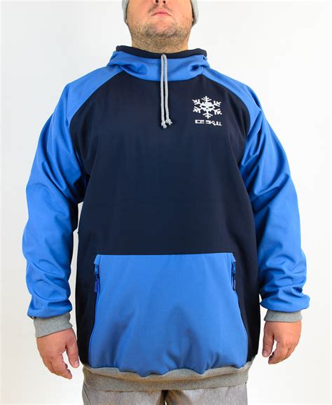 IceSkull Ezy Rider Snowboard Softshell Technical Hoodie Navy & Blue