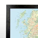 Wall Maps - British Isles Motoring Map - Laminated Wall Map