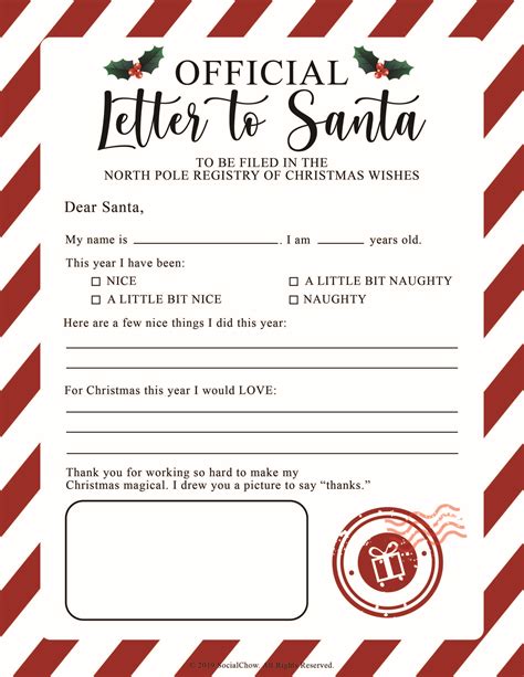 Letter to Santa Claus PRINTABLE Instant download Wish | Etsy | Santa letter, Holiday lettering ...