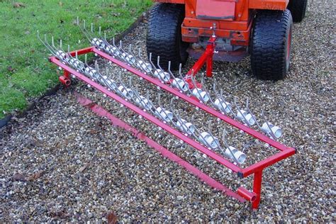 SCH 60" Two-Row Towed Scarifying Rake in 2020 | Rake, Dead grass, Gravel drive