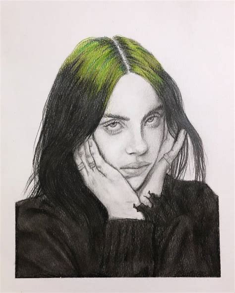 Billie Eilish Drawing Billie Billie Eilish Drawings – Themelower