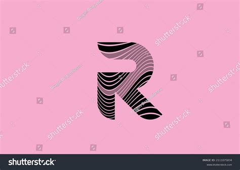 Black Letter R Logo Icon Design Stock Vector (Royalty Free) 2111075834 ...