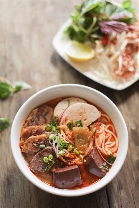 Bún Bò Huế Recipe - Spicy Beef & Pork Noodle Soup