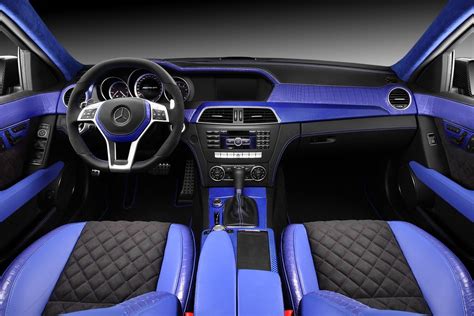 C63 AMG Gets Blue Crocodile and Carbon Fiber Interior - autoevolution