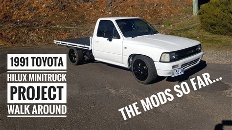 1991 Toyota Hilux (Pickup) Flat Tray Mini Truck (Minitruck) Project ...