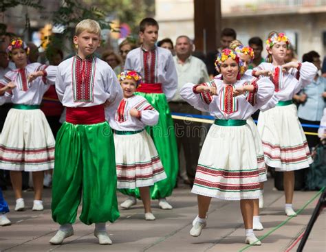 Traditional Dance at the Day of Ukrainian Culture in Barcelona Editorial Photo - Image of ...