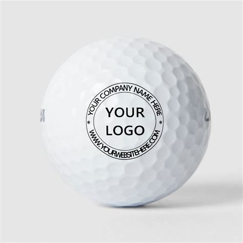 Custom Business Logo Company Stamp - Personalised Golf Balls | Zazzle