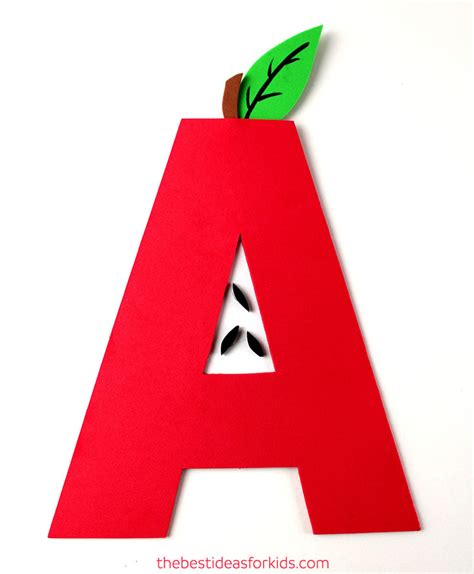 Letter A Craft - A is for Apple - The Best Ideas for Kids