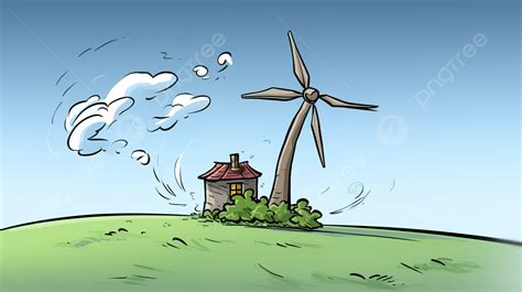 Animated Wind Turbine Cartoon