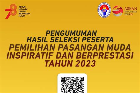 Ini Hasil Seleksi Pemilihan Pasangan Muda Inspiratif Kemenpora 2023 - Berita Baru