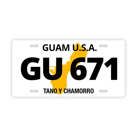 Guam Throwback Car License Plate – Island Life