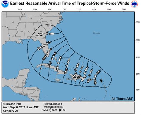 Florida Keys Hurricane Irma Path & Evacuations for Sept. 6