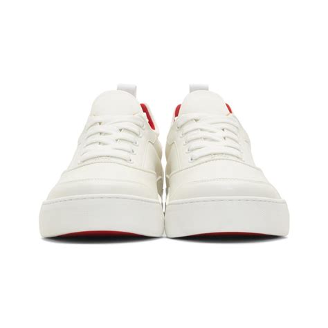 Christian Louboutin Leather White Aurelien Sneakers for Men - Lyst