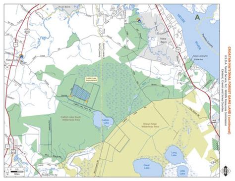 Croatan Game Land Map by North Carolina Wildlife Resources Commission ...