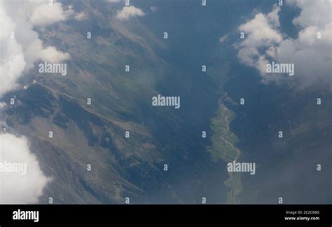 aerial view of Germany seen from plane Stock Photo - Alamy