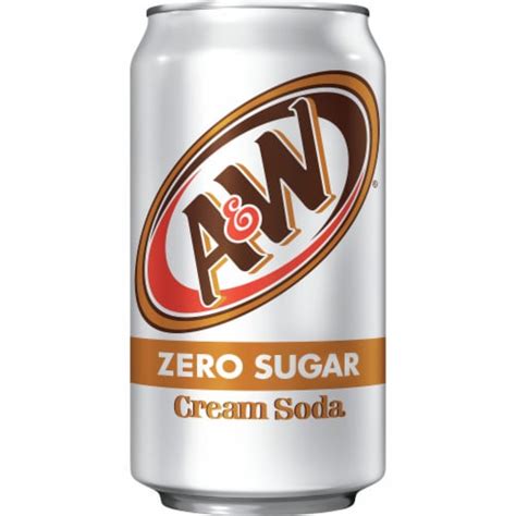 A&W® Cream Zero Sugar Soda Cans, 12 pk / 12 fl oz - King Soopers