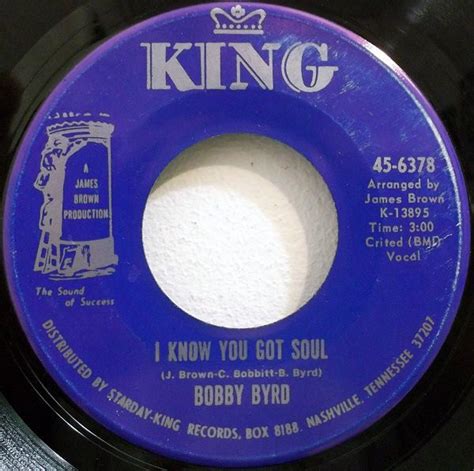 Bobby Byrd - I Know You Got Soul (1971, Vinyl) | Discogs