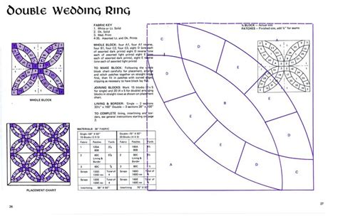 Free Printable Double Wedding Ring Quilt Pattern - Printable Word Searches