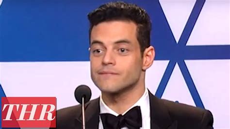 Oscar Winner Rami Malek Full Press Room Speech | THR - YouTube