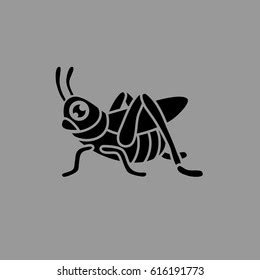 Grasshopper Vector Logo Black White Stock Vector (Royalty Free) 616191773 | Shutterstock