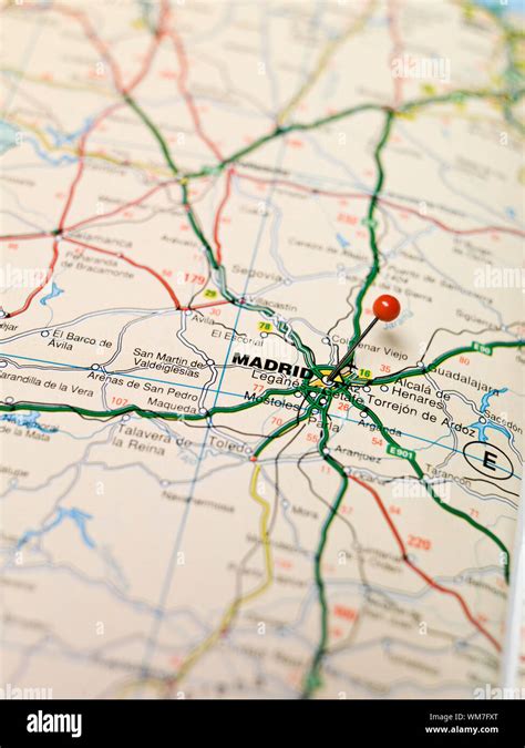 Map of Madrid Stock Photo - Alamy