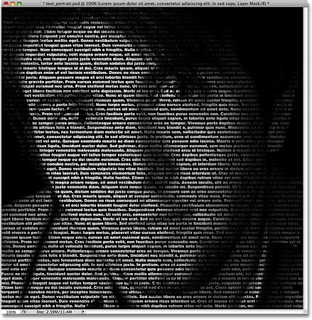 Create A Portrait From Text - Photoshop Tutorial