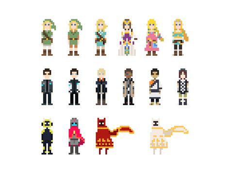 #pixel+art+video+game+character Pixel Video Game Characters for Kotaku on Behance stories ...