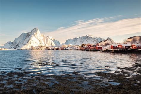 Premium Photo | Scenery of majestic snowy mountain on segla mount in ...